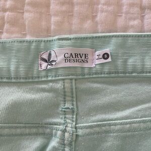Carve Designs Women’s Mint Green Oahu Shorts - size 8